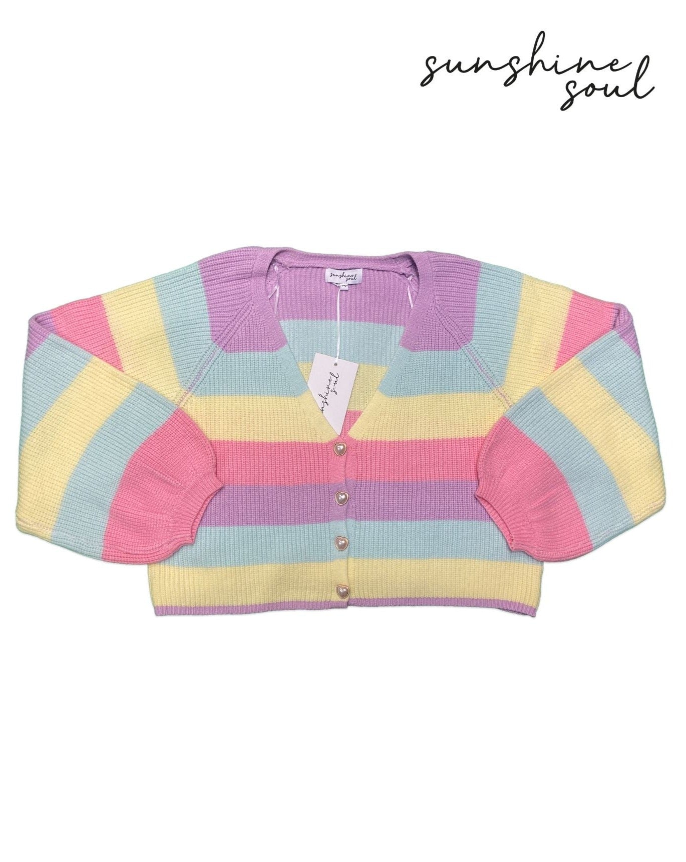 Pastel Rainbow Cardigan