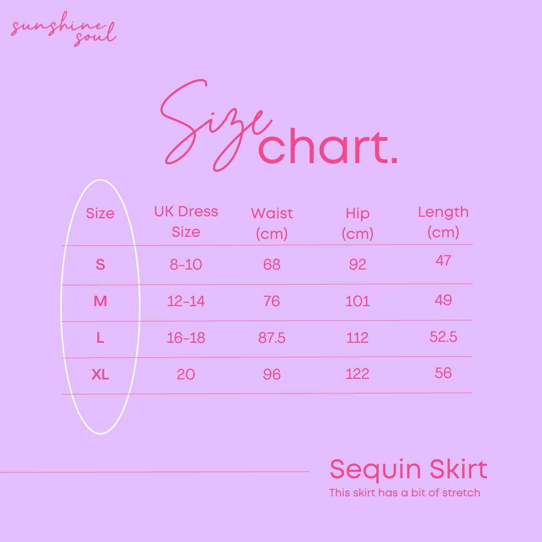 Purple Haze Sequin Skirt