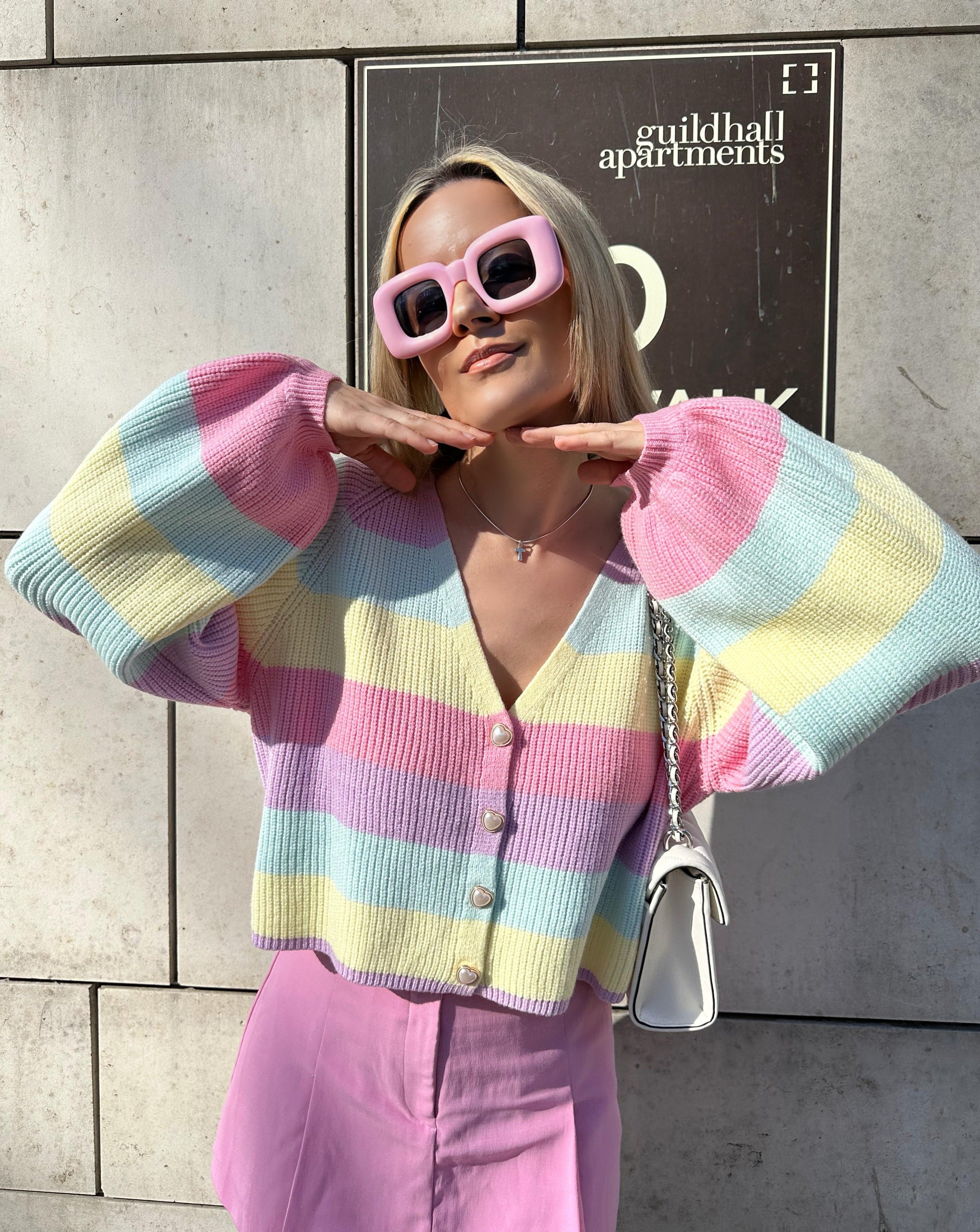 Pastel Rainbow Cardigan
