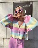 Pastel Rainbow Cardigan