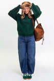 Forest Green Cable Jumper