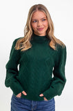 Forest Green Cable Jumper