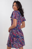 Multicoloured Animal Print Mini Dress