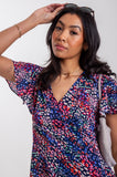 Multicoloured Animal Print Mini Dress