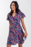 Multicoloured Animal Print Mini Dress