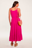 Fuchsia Pink Cami Tiered Sundress