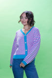 Aqua Geo Cardigan
