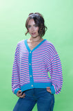 Aqua Geo Cardigan