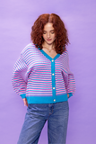 Aqua Geo Cardigan