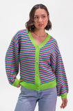 Zesty Geo Cardigan