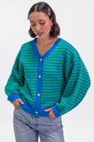 Peacock Geo Cardigan