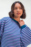 Blue Raspberry Geo Jumper