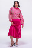 Raspberry & Lime Geo Jumper