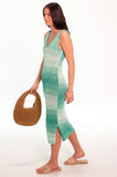 Jade Ombre Knitted Midi Dress