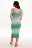 Jade Ombre Knitted Midi Dress