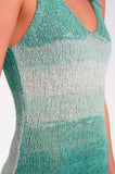 Jade Ombre Knitted Midi Dress