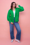Bright Green Soft Knit Cardigan
