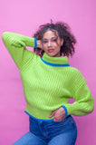 Apple Chunky Roll Neck Jumper