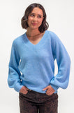 Sky Blue V Neck Jumper