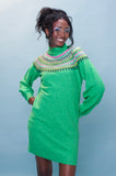 Green Ditsy Fairisle Dress