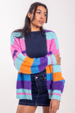 Sunset & Sky Blue Stripe Cardigan