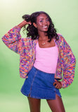Blue Confetti Cardigan