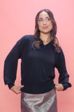 Black V Neck Jumper