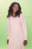 Vanilla Cable V Neck Dress