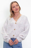 Funfetti White Cardigan