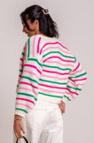 Berries & Cream Stripe Cardigan