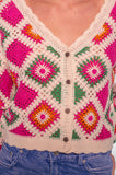 Tropical Crochet Cardigan