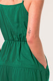 Emerald Tiered Mini Sundress