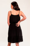 Black Tiered Mini Sundress