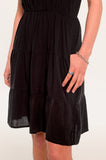 Black Tiered Mini Sundress