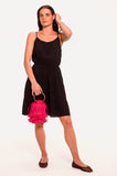 Black Tiered Mini Sundress