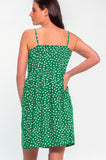 Green Spot Cami Mini Sundress