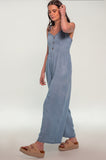 Denim Blue Chambray Jumpsuit