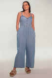 Denim Blue Chambray Jumpsuit