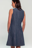 Gingham Denim Mini Dress