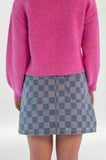 Checkerboard Mini Skirt