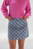 Checkerboard Mini Skirt