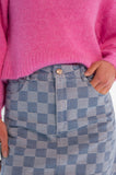 Checkerboard Mini Skirt