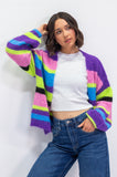All Sorts Stripe Crop Cardigan