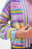 Blueberry Mix Pointelle Cardigan