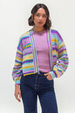 Blueberry Mix Pointelle Cardigan