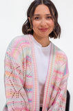 Strawberry Milkshake Pointelle Cardigan