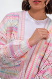 Strawberry Milkshake Pointelle Cardigan