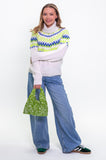 Bright Fairisle Roll Neck Jumper