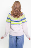 Bright Fairisle Roll Neck Jumper