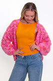 Pink & Orange Ombre Cardigan